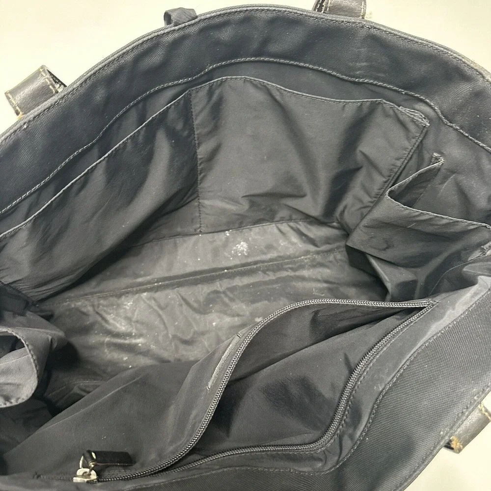 Vintage Black Kate Spade Baby Diaper Bag All-Occasion‎ Purse Ribbon Tie